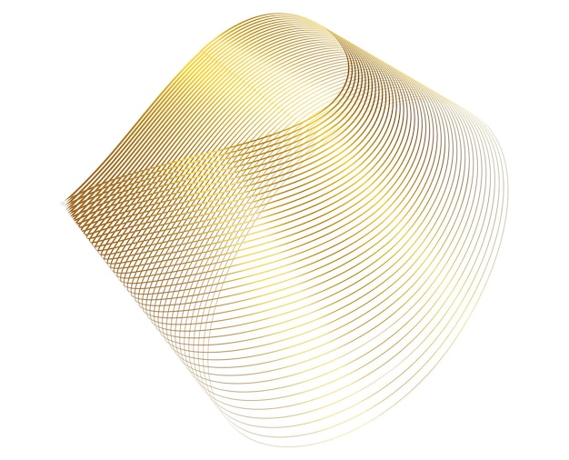 Abstract gradient geometric lines wave background Modern 3D curve shape with colorful flowing stripes for technology science big data blockchain business presentation design