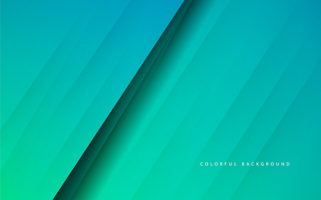 Abstract gradient green dynamic shape overlapping layer background