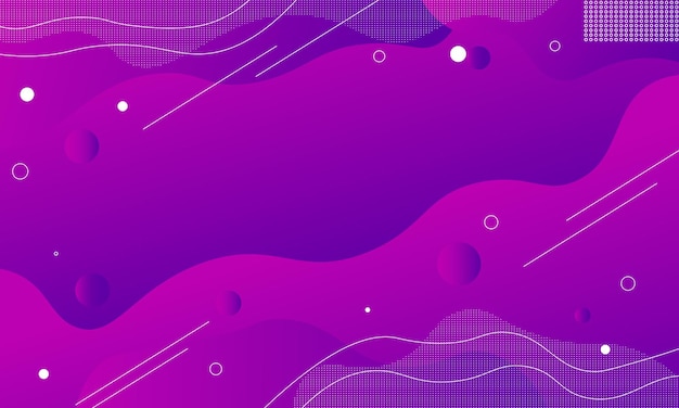 Abstract gradient purple with wavy and rounded shape. Vector illustration.