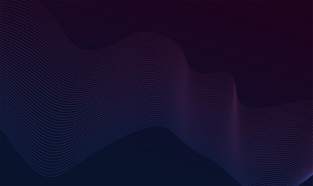 Abstract Gradient Wave Lines Background Abstract Flowing Line Pattern Vector illustration