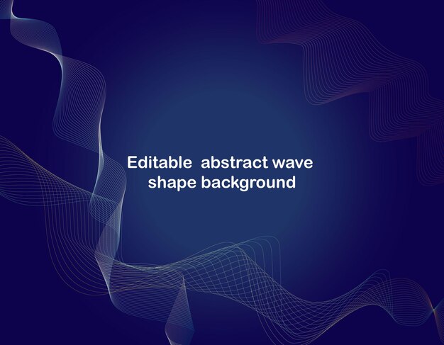 abstract gradient wave lines pattern on blue background