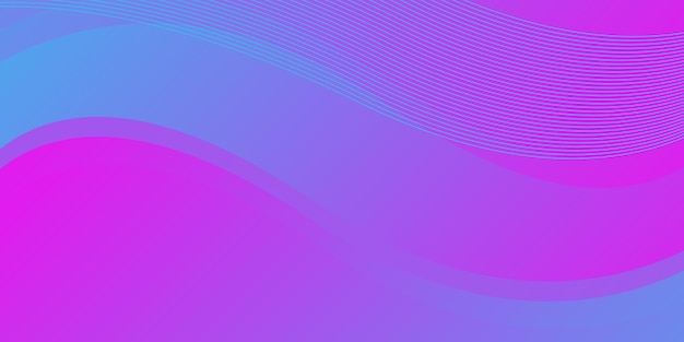 abstract gradient waves of purple and blue