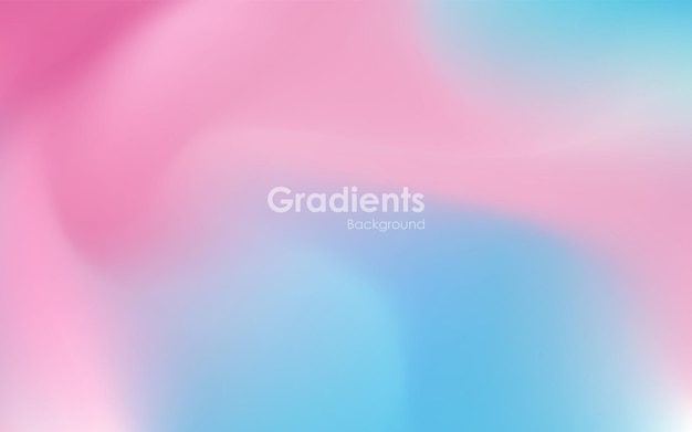 abstract gradients blue pink and white background