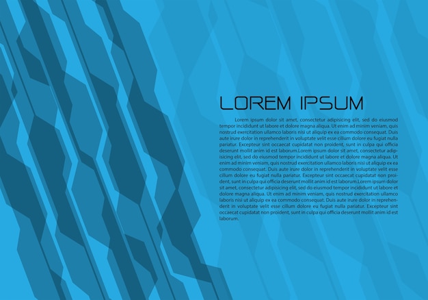 Abstract gray circuit line on blue and black sample text