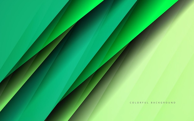 abstract green contrast overlap layer shape background