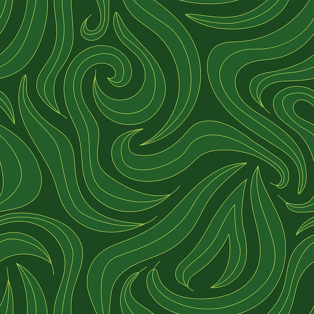 Abstract green leaves seamless pattern natural floral wallpaper tropical background