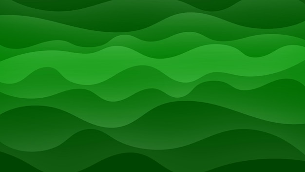 abstract green wave background