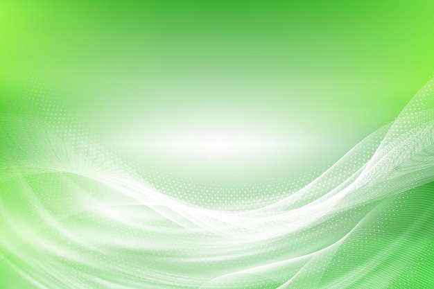 abstract green wave design with flowing lines