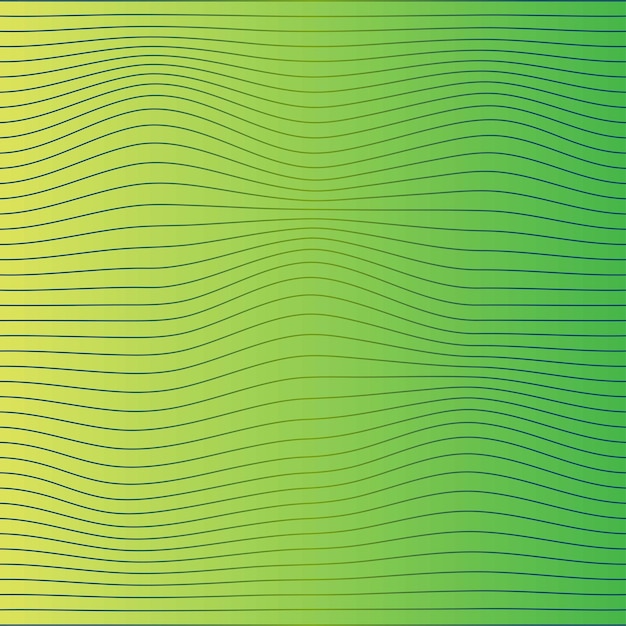 Abstract green wavy gradient background