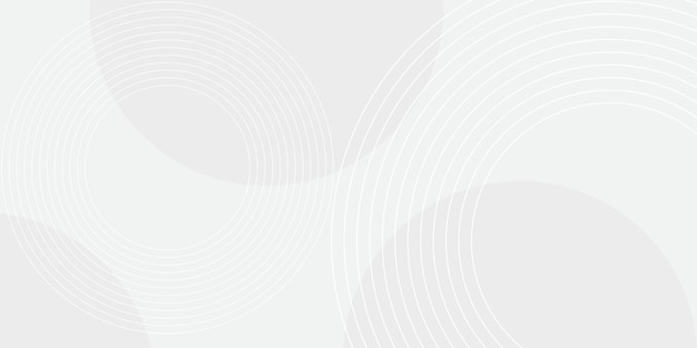 abstract grey background modern white round with geometric lines shape