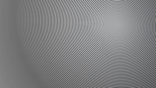 Abstract grey line circle with gradient for backdrop or presentation