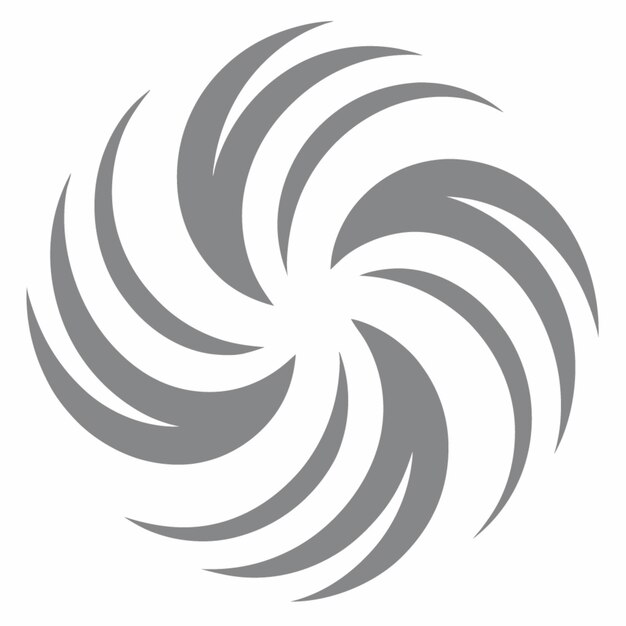 Abstract Grey Swirl Logo