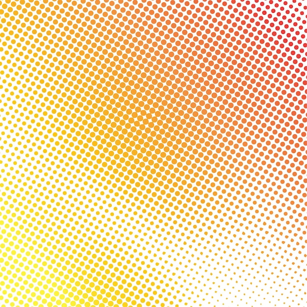 Abstract halftone background Yellow and red dots