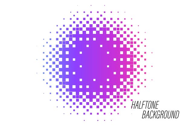 Abstract Halftone Dot Background Pattern Texture