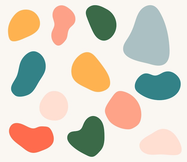 Abstract hand draw shapes elements