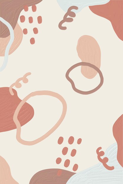 Abstract hand drawn vertical background. Oil texture blobs in pastel colors. Trendy wallpaper design