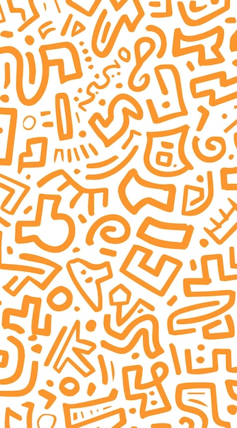 Abstract handdrawn element pattern vector
