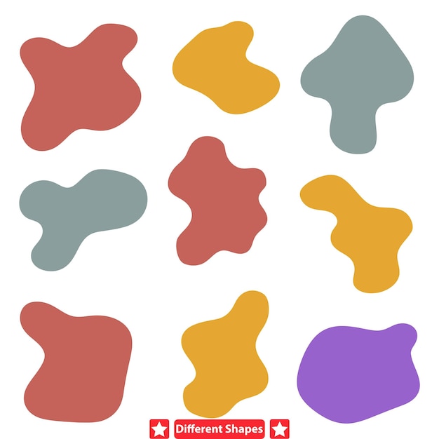 abstract harmony captivating blob shape vector silhouettes for artists