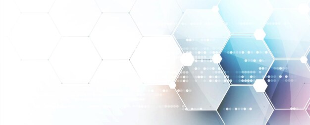 Abstract hexagon background Technology poligonal design Digital futuristic minimalism