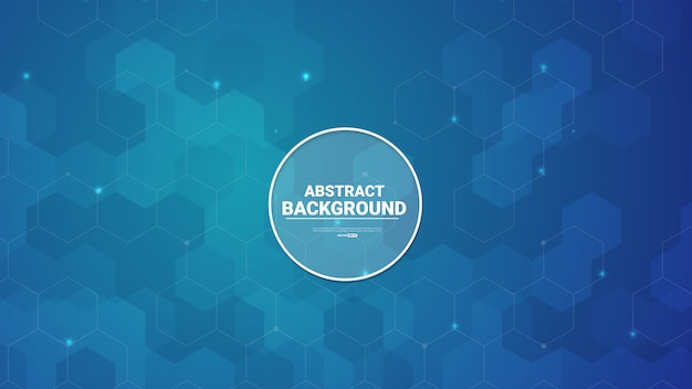 abstract hexagon background.