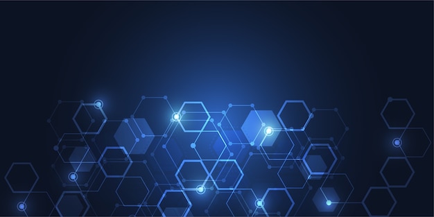 Abstract hexagonal background consisting of cells