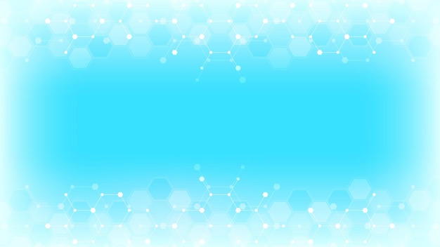 Abstract hexagons pattern
