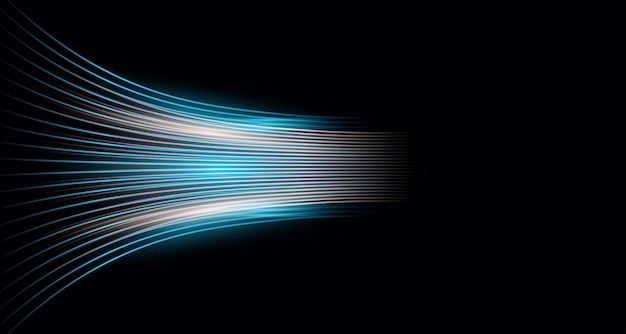 Abstract High Speed Background Illustration Light Render Of Digital Technology