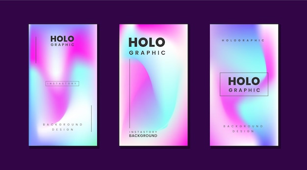 Abstract holographic background with blurred gradient