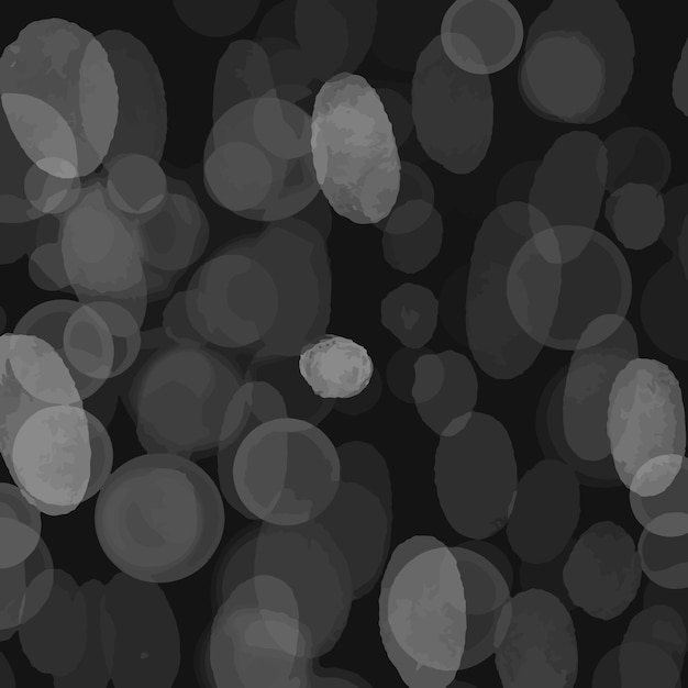 Abstract illusion of gray stains on a black background
