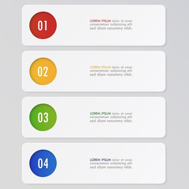 Abstract infographic template for workflow.