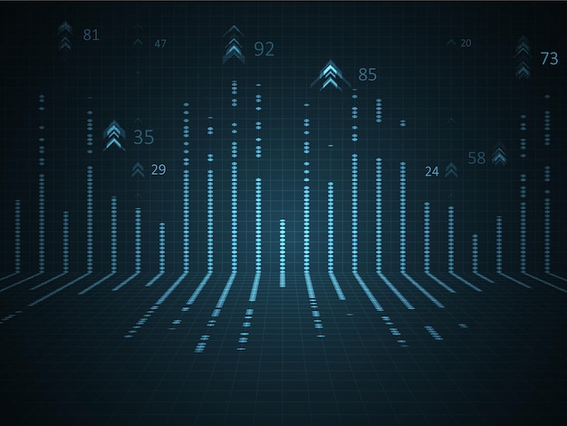 Abstract infographics visualization