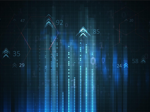 Abstract infographics visualization