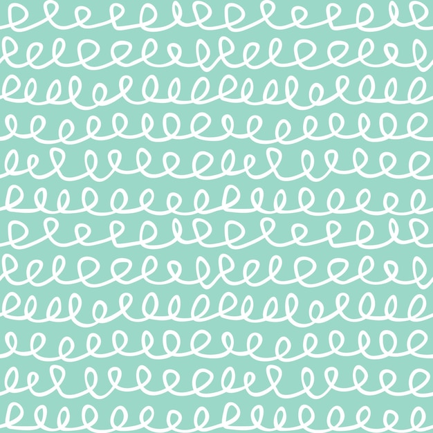Abstract Knots Seamless Pattern Doodle Hand Drawn Texture