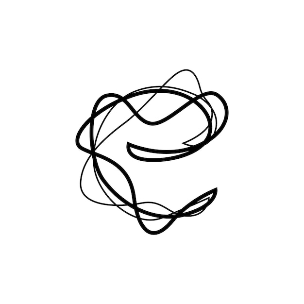 Abstract Letter E Logo Design Template Vector Illustration