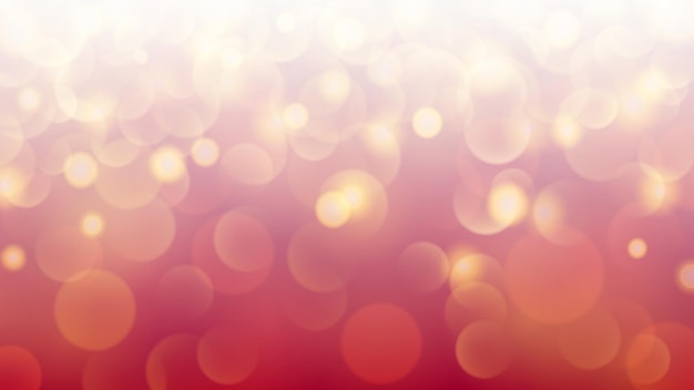 Abstract light background with bokeh effects in red colors