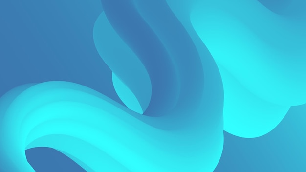 Abstract light blue wave blue gradient fluid wave background duotone geometric compositions with 3d flow water background