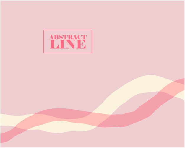 Abstract line design for templates