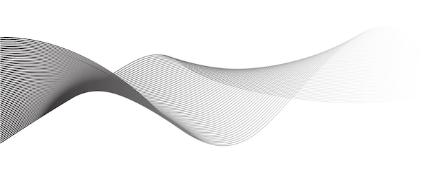Abstract Line futuristic style background Flowing wave pattern 3D curve halftone Technology vector c