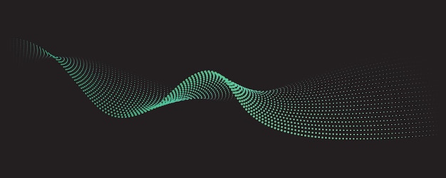 abstract line futuristic style background flowing wave pattern 3d curve halftone technology vector
