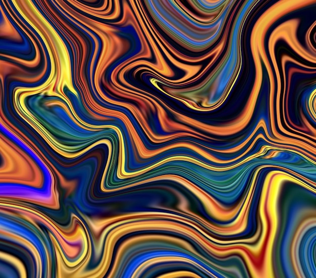 Abstract liquid background marble texture ink ripples watercolor design