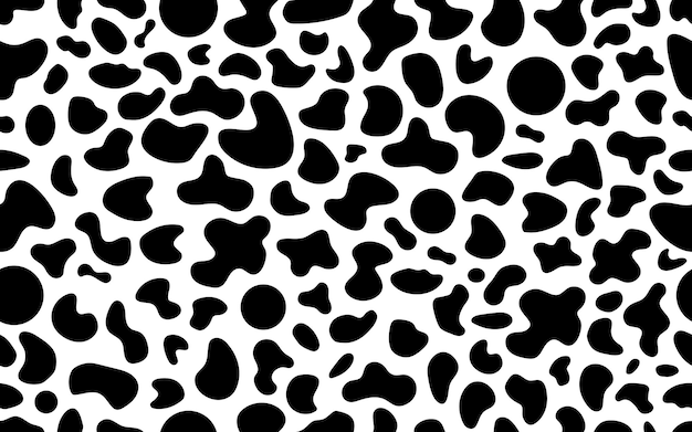 abstract liquid black shapes seamless pattern vector texture fabric textile paper print packaging