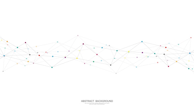 Abstract low poly background with connecting the dots and lines Networking concept internet connection and global communication