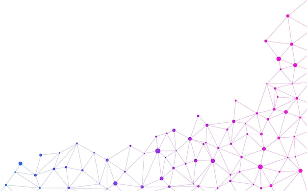 abstract material with the image of a network of purple gradients