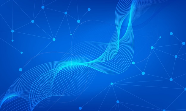 Abstract medical background. Medicine science technology. Molecule communication. Wave DNA molecules