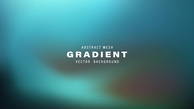 Abstract Mesh Gradient Teal Vector Background Design Template