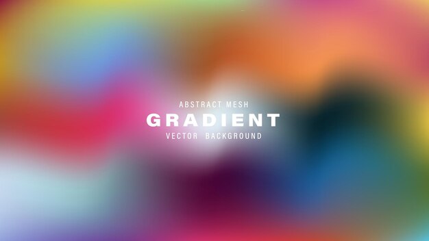 Abstract Mesh Gradient Vector Background Design Colorful Vivid Blurry