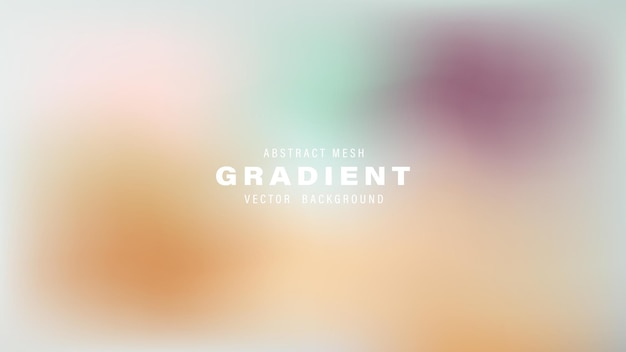 Abstract Mesh Gradient Vector Background Pastel Colors Design