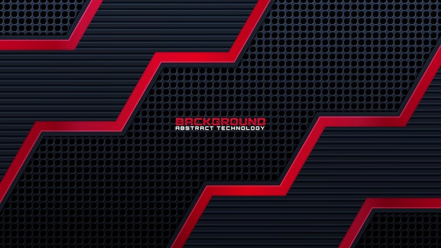 Abstract metal background. Tech dark design with Vector background.