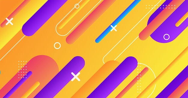 Abstract minimal geometric shape background with gradient