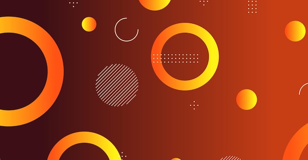 Abstract minimal gradient geometric circle background